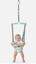 Door Jumper & Bouncer  Playful Parade With Padded Seat & Taggie Tags Free Ship