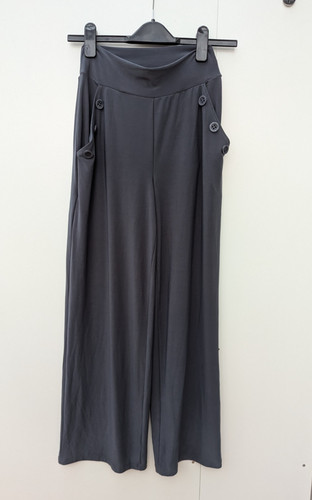 Kim jersey button detail - &,