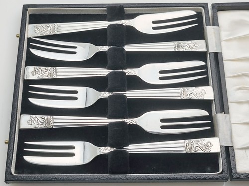 Vintage angora cased set 6 - vintage,