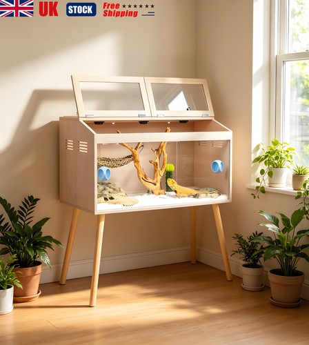 Wooden reptile terrarium 130l - reptile,
