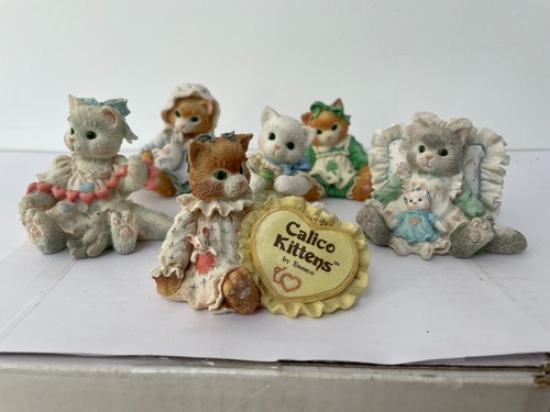 Calico kittens figurine - calico,