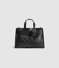 Reiss Black Leather Bag Tote