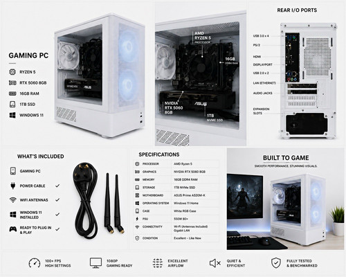 1000 custom gaming - pc, amd