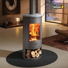 Wood Burning Multi Fuel Stove Curved Contemporary Sydney 10kw Modern Stoves 7kw