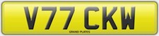 Vicky number plate v77 - w,