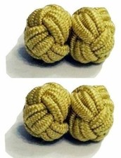 Mens Knot Cufflinks Polyester