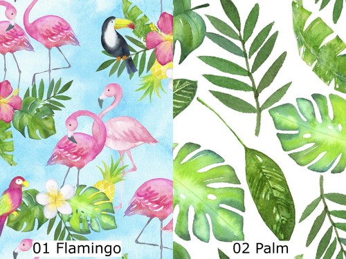 Tropical palm leaves fabric - tropical,