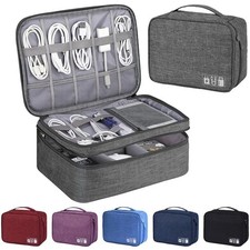 Travel Cable Organizer Bag Electronic Accessories USB Drive Storage Case Charger