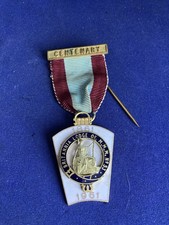 VINTAGE 1961 MARK MASONS CENTENARY JEWEL.  BRITANNIA LODGE no.53.   (195)