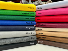 FELT FABRIC Material Craft Plain Colours Polyester 1-2mm thick - 102cm wide by M
