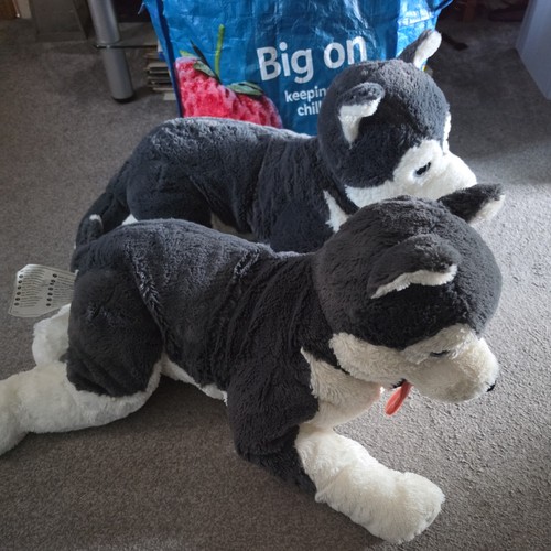 Ikea livlig husky dog big - 2x,