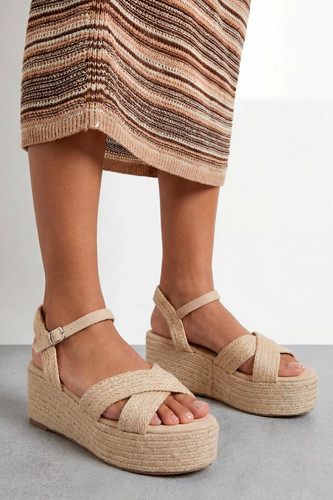 Faith beige wedges womens - faith,