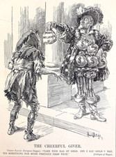 political cartoon The Cheerful