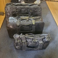 #Reduced #3piece matching soft leather luggage set