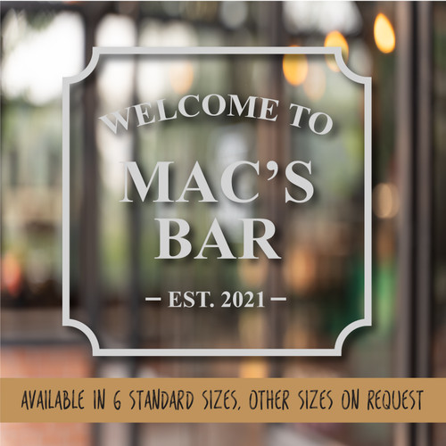 Frosted glass effect pub shed - effect,