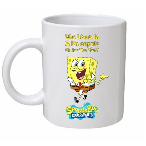 Spongebob theme song mug funny - spongebob,