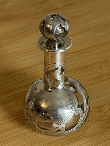 Antique glass sterling silver - antique,