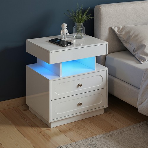 High gloss drawer - gloss, 3-drawer