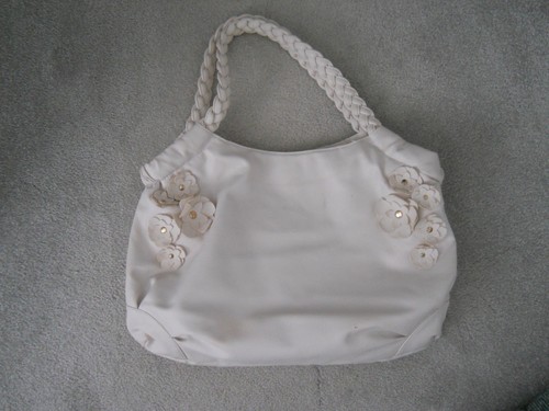 Cream hand bag very - cream, good