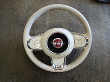 FIAT 500 STEERING WHEEL MULTIFUNCTION CREAM COMPLETE 2016-ON (2023) ~