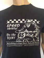 CAFE RACER MOTORCYCLE T-SHIRT (NEW 100% COTTON) MOTORBIKE / BIKE, TRIUMPH, BSA