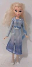 Elsa Disney Barbie Doll From  Frozen In Blue White  Dress And Long Boots