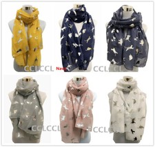 Ladies Long Big Cat Scarf with