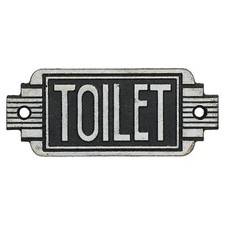 Art deco toilet sign - art,