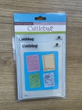 Cuttlebug Embossing Folders x4:  Coolio set