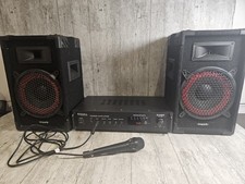 ibiza Sound DJ150 PA DJ Power Amplifier  speakers and microphone system 