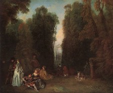 Viewthrough the Trees in Park