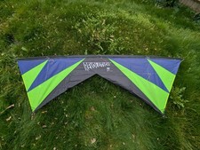 Blue and yellow Revolution 1.5 SUL quad line kite in immaculate condition