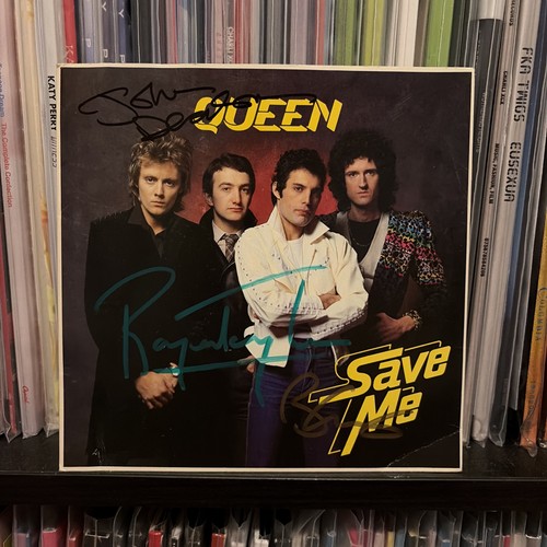 Queen signed vinyl save - queen,