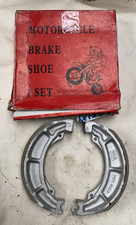 Suzuki PE175 Brake Shoes - Stamped TYT S619 - New Old Stock - Patent Part