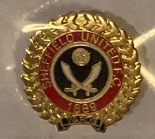 Sheffield United Afbc Listed Official Rare Badge 30 Years Old