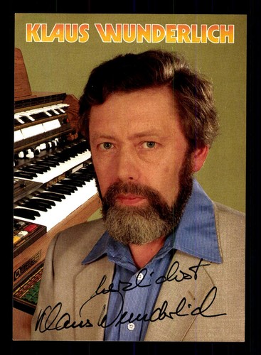 Klaus wunderlich autograph - wunderlich,
