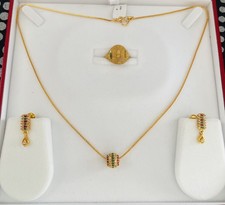22 ct indian gold plated Necklace set