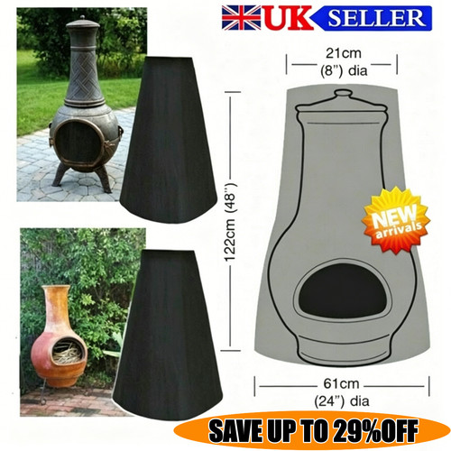 Large black chiminea chimnea - large,