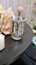 Silver Mercury Tea Light Holder Candle Holder X48 wedding vase mini