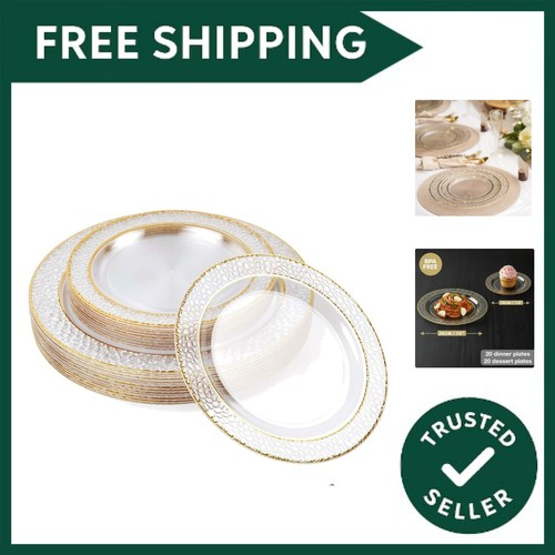 Hard plastic plates with - ,