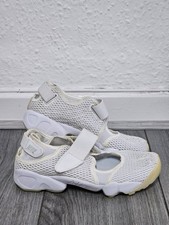 Nike Women's Air Rift BR Breathe Split Toe 848386-100 White Platinum Size UK 4.5