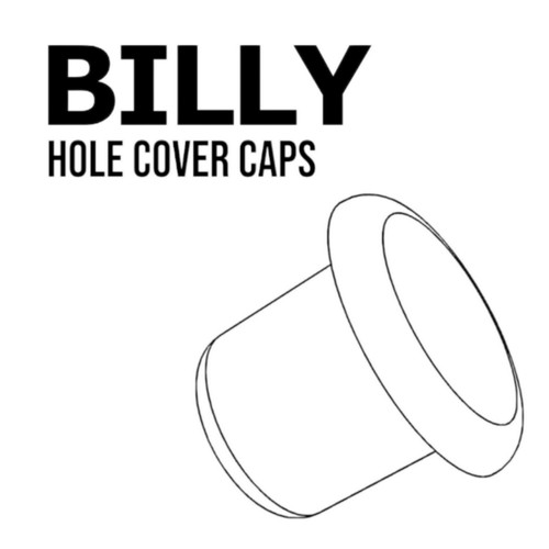 Ikea billy bookcase - hole, cover