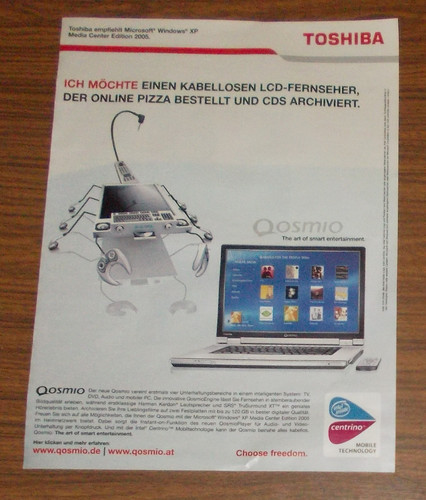 Rare advertising toshiba - rare,