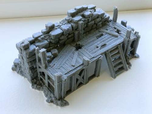 Rubble barricades 28mm - barricades,