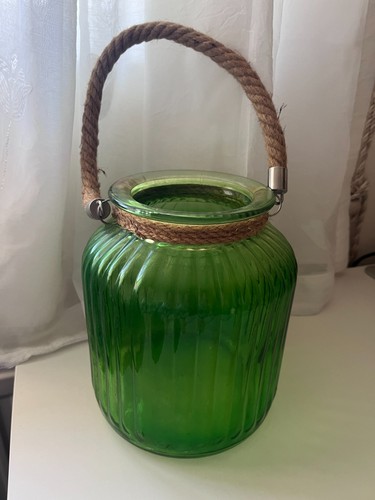 Lovely vibrant green ribbed - green,