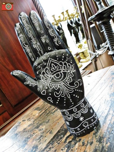 Hamsa hand ornament vintage - hamsa,