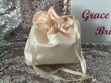 CREAM DUCHESS SATIN DOLLY BAG