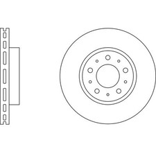 2x Brake Discs Vented For