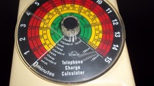 Smiths Timecal Telephone Timer Vintage 1970's Working Rare Charge Calculator