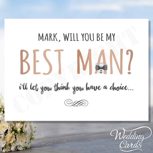 Will you best man - my, card